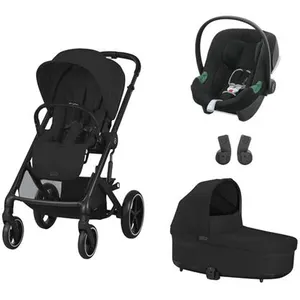 CYBEX - POUSSETTE TRIO Balios S Lux BLK + Aton B2 + Nacelle Moon Black