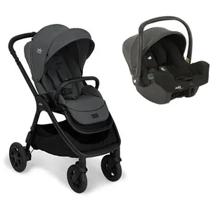JOIE - Poussette DUO Finiti Ebony + Siège-auto Gr0+ I-Snug 2 Shale