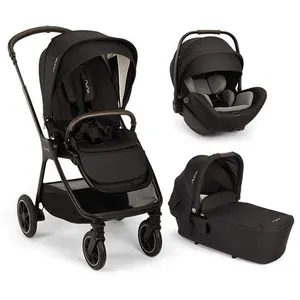 NUNA - Poussette TRIO Triv Next + Siège-auto Arra Flex + Nacelle Lytl Caviar