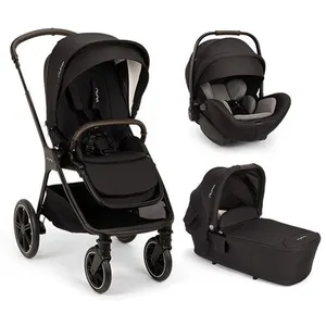 NUNA - Poussette TRIV LX + Siège-auto Arra Flex + Nacelle Lytl Caviar