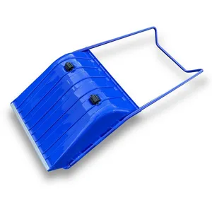 KIBROS Pelle à neige traineau 64x70 cm plastique manche ergonomique acier - Q... pas cher