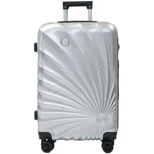 Daniel Hechter - Valise taille cabine 48x70x29cm silver en polycarbonate pas cher