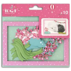 Toga naissance FPD156, - Leonard & Josephine Lot de 10 Cadres, Autre, Multicolore, 10 x 15 x 0.1 cm