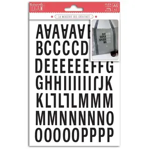 TOGA 126 Lettres thermocollantes - Noir Enjoy pas cher