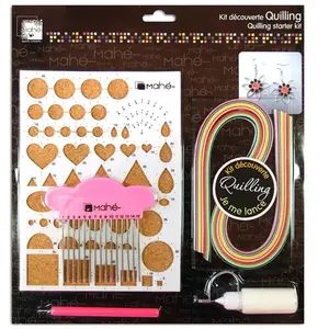 Toga OU101 Kit Découverte du Quilling Papier Multicolore 28 x 30,5 x 1 cm