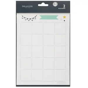 D.I.Y with Toga Mois Pochoirs Bullet Agenda, Plastique, Blanc, 15x20cm pas cher