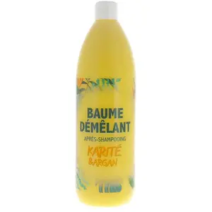 LA BOUTIQUE DU COIFFEUR Après-shampoing démêlant - Karité & argan - 1 L pas cher