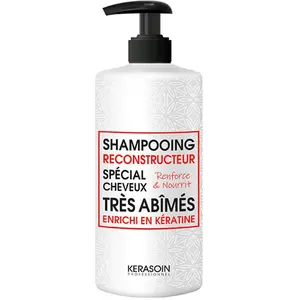 Shampooing Reconstructeur à la Kératine pour Cheveux très Abîmés Keras... pas cher