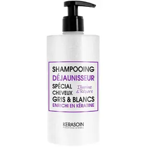 Shampooing Déjaunisseur pour Cheveux Gris et Blancs Kerasoin Professio... pas cher