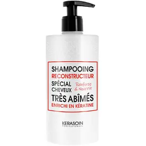 Shampooing Reconstructeur à la Kératine pour Cheveux très Abîmés Keras... pas cher