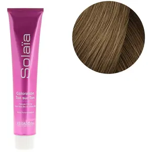 Coloration Ton sur Ton Solaïa Kerasoin Professionnel 8.0 blond clair pas cher