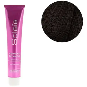 Coloration Ton sur Ton Solaïa Kerasoin Professionnel 4.15 châtain cend... pas cher