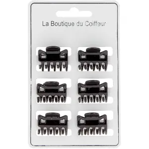 Petites Pinces Croco La Boutique du Coiffeur noir pas cher