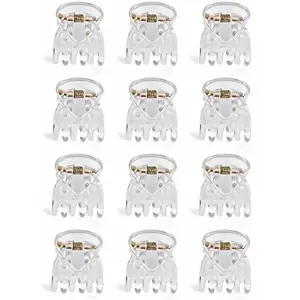 Mini pinces croco La Boutique du Coiffeur transparents 1cmVendu parla-boutique-du-coiffeur