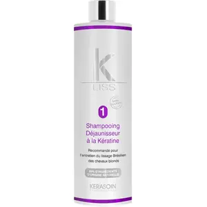 Shampooing déjaunisseur à la kératine K-Liss de Kerasoin Professionnel pas cher