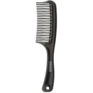 LA BOUTIQUE DU COIFFEUR Peigne à cheveux démêlant à double dents - Noir - 20,5 cm pas cher