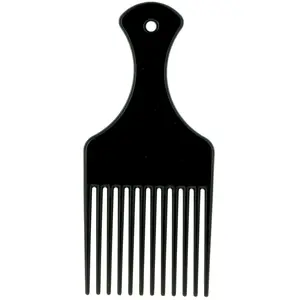 LA BOUTIQUE DU COIFFEUR Peigne afro - Cheveux bouclés, frisés & crépus - Noir pas cher