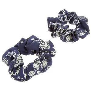 Lot de 2 Chouchou Bandana bleuVendu parla-boutique-du-coiffeur