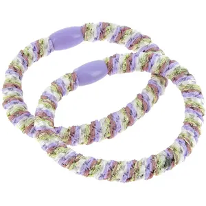 La Boutique du Coiffeur - Élastiques tissés sans métal violet clair pas cher
