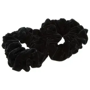 2 Chouchous velours XXL noirVendu parla-boutique-du-coiffeur