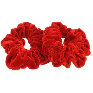 2 Chouchous velours XXL rougeVendu parla-boutique-du-coiffeur