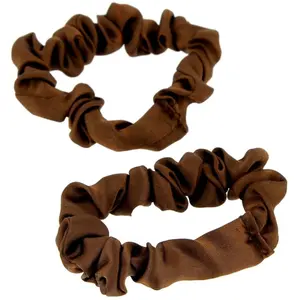 Chouchous Satinés fins x 2 La Boutique du Coiffeur marronVendu parla-boutique-du-coiffeur