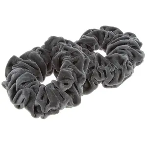 2 Chouchous velours XXL gris pas cher