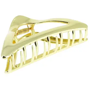 Pince croco métallique triangulaire doréeVendu parla-boutique-du-coiffeur