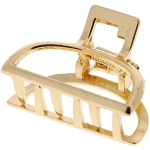 Petite Pince Croco Métallique demi lune doréeVendu parla-boutique-du-coiffeur