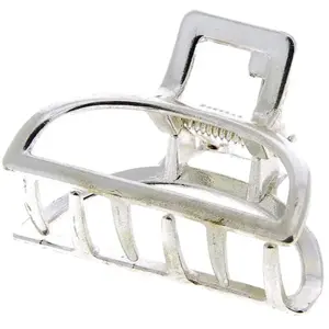 Petite Pince Croco Métallique demi lune argentéeVendu parla-boutique-du-coiffeur