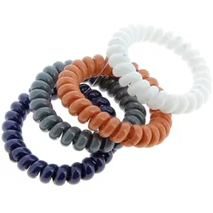 Elastique scoubidou 4 couleurs La Boutique du Coiffeur bleu gris beige... pas cher
