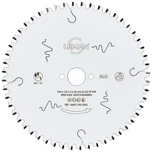 Comparateur de prix : Lame de scie circulaire hm Ultracut pour le bois - LSC.964C.W - 216 mm - 30 mm - 2.2 mm - 60 dents - Leman