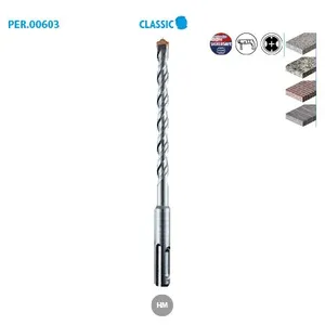 Leman - Foret sds+ 2 taillants béton Classic ø 4 Long. 110 Long. Utile 50mm pas cher