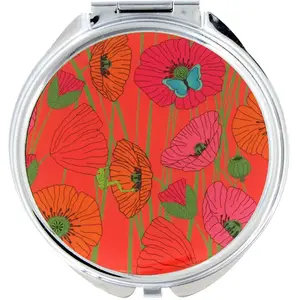 Pylones Miroir de poche  rouge acier inoxydable 6 x 6 x 0 cm