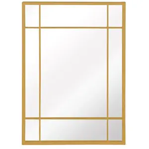 DECOCLICO Miroir Art Déco en métal doré 97 x 67 cm - Wallis - intérieur/extérieur - Or pas cher