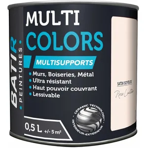 RCA - Peinture Batir Multi-Supports Satin Soyeux 0,5 l rose lactéeVendu paramazon