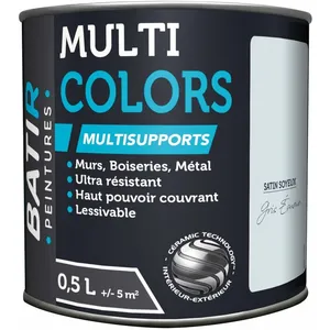 RCA - Peinture Batir Multi-Supports Satin Soyeux 0,5 l gris écumeVendu paramazon