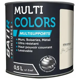 Peinture Batir Multi-Supports Satin Soyeux 05 L gris bouleauVendu paramazon