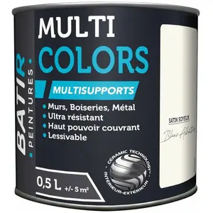 RCA - Peinture Batir Multi-Supports Satin Soyeux 0,5 l blanc albatreVendu paramazon