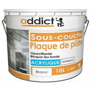 Comparateur de prix : Sous-couche acrylique opacifiante 10 L - Blanc - ADD111491 - Addict