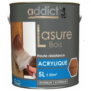 Comparateur de prix : Lasure bois coloris CHENE CLAIR 5 Litres satin hydrofuge