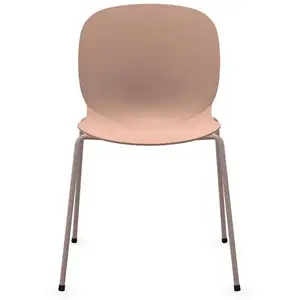 Chaise empilable coque polypropilène et pieds métal Noor 6050 PROFIM Métal / Plastique pas cher