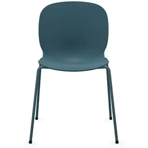 Chaise empilable coque polypropilène et pieds métal Noor 6050 PROFIM Métal / Plastique pas cher