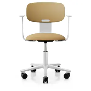 Chaise de bureau assise capitonnée avec accoudoirs Tion 2140 HAG  Métal / Tissus pas cher