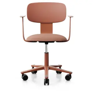 Chaise de bureau assise capitonnée avec accoudoirs Tion 2140 HAG Métal / Tissus pas cher