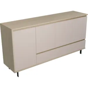 CAMIF Buffet 4 portes 1 tiroir décor bois Gustavo  Bois / Métal