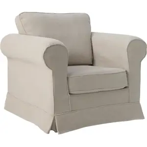 CAMIF Fauteuil tissu déhoussable Naxos   pas cher