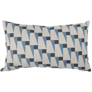 Coussin coton Nautique urbain CAMIF 30 x 50 cm Coton