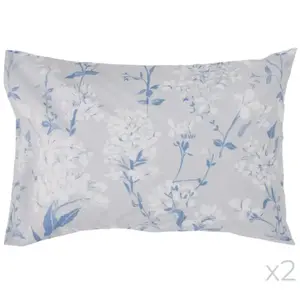 Lot de 2 taies d'oreiller percale Passerage CAMIF 50 x 70 cm Coton pas cher