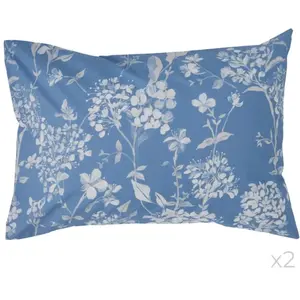 Lot de 2 taies d'oreiller percale Passerage CAMIF 50 x 70 cm Coton pas cher